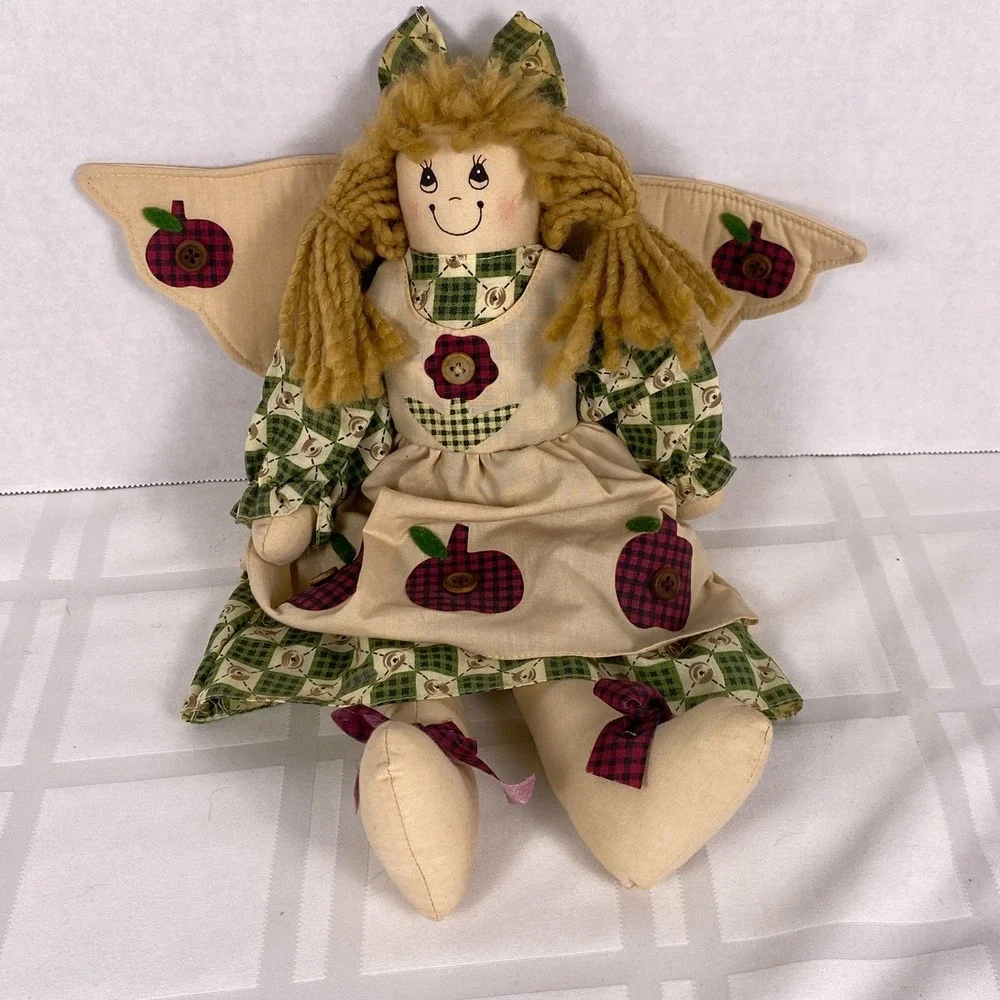 Tb Toy Trading‎ Country Folk Art Angel Rag Doll 14